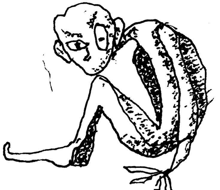 Figura accovacciata